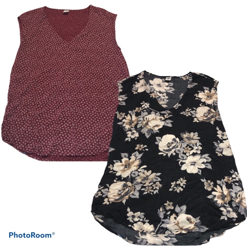 Old Navy Set of 2 Capped Sleeve Blouses Small